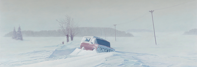 Truck suck in snow - Moon of the Crusted Snow movie image