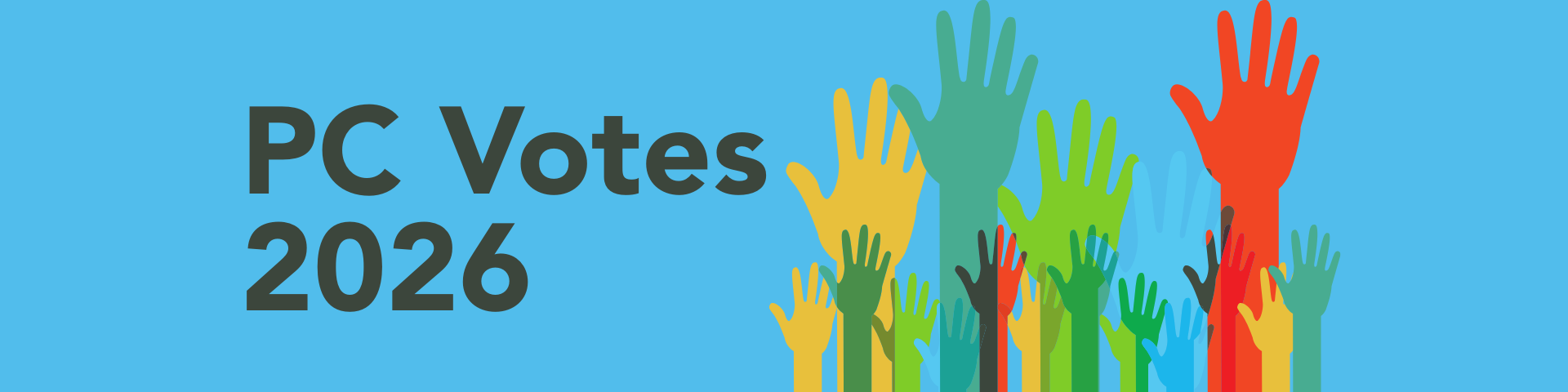 PC Votes 2026 decorative hands